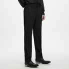 PUNK RAVE Men's Gothic Applique Trimmed Slim Pants