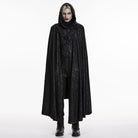 PUNK RAVE Men's Gothic Bat Wing Hooded Cloak