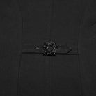 PUNK RAVE Men's Gothic Batlike Collar Buckle Long Vest