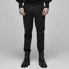 PUNK RAVE Men's Gothic Blood Jacquard Suit Pants