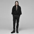 PUNK RAVE Men's Gothic Blood Jacquard Suit Pants