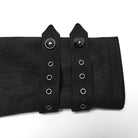 PUNK RAVE Men's Gothic Buckle-up Eyelets Jacket