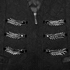 PUNK RAVE Men's Gothic Buckle-up Loops Waistcoat