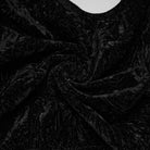 PUNK RAVE Men's Gothic Buckle-up Strap Retro Velvet Waistcoat Black