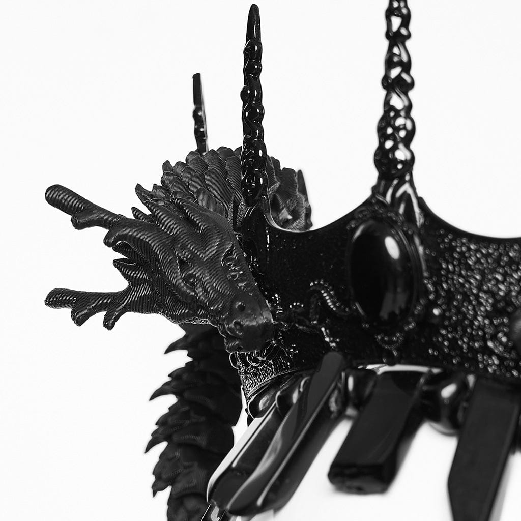 PUNK RAVE Men's Gothic Coiling Dragon Crown