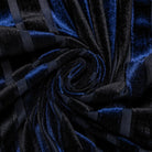 PUNK RAVE Men's Gothic Contrast Color Faux Leather Splice Velvet Shirt