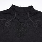 PUNK RAVE Men's Gothic Decal Turtleneck Long Sleeved Top