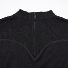 PUNK RAVE Men's Gothic Decal Turtleneck Long Sleeved Top