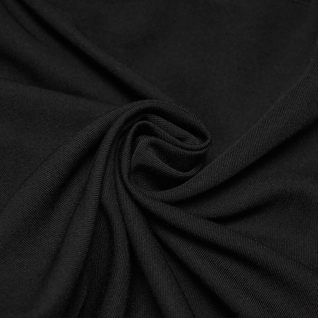 Pantaloni da uomo PUNK RAVE in stile gotico ricamati e patchwork, neri