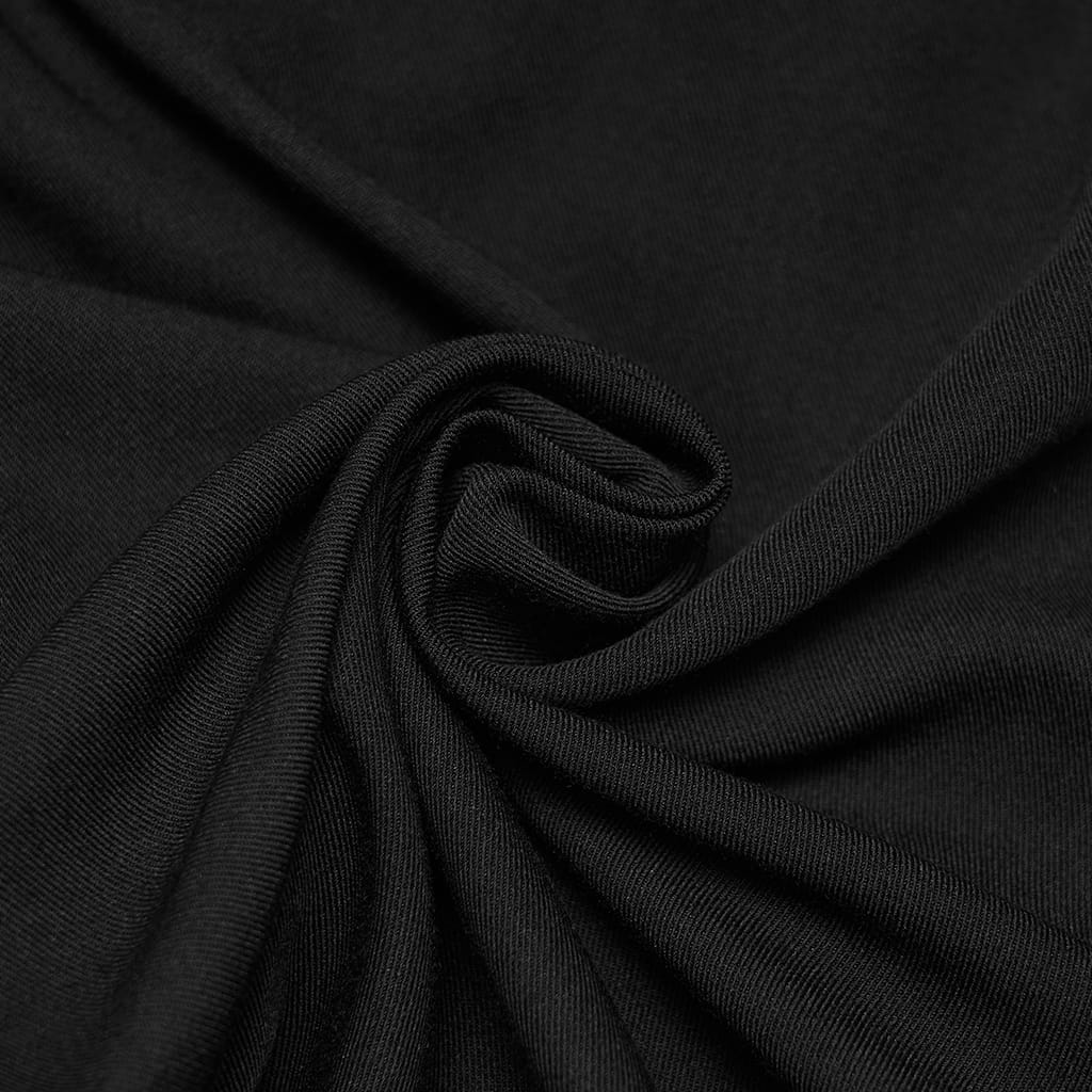 Pantaloni da uomo PUNK RAVE in stile gotico ricamati e patchwork, neri e rossi