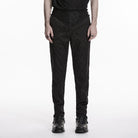 PUNK RAVE Men's Gothic Embroidered Pleated Pants