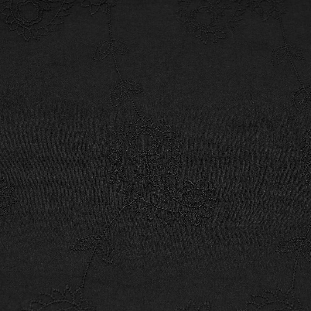 Camisa holgada de manga larga con escote pronunciado y bordado gótico para hombre PUNK RAVE, color negro.