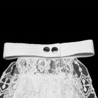 PUNK RAVE Men's Gothic Floral Cross Lace Necktie