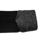 PUNK RAVE Men's Gothic Floral Jacquard Bouble-breasted Zip Coat Black