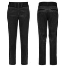 PUNK RAVE Herren Gothic Jacquardhose mit Blumenmuster