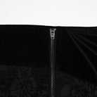 PUNK RAVE Men's Gothic Floral Jacquard Pants Black