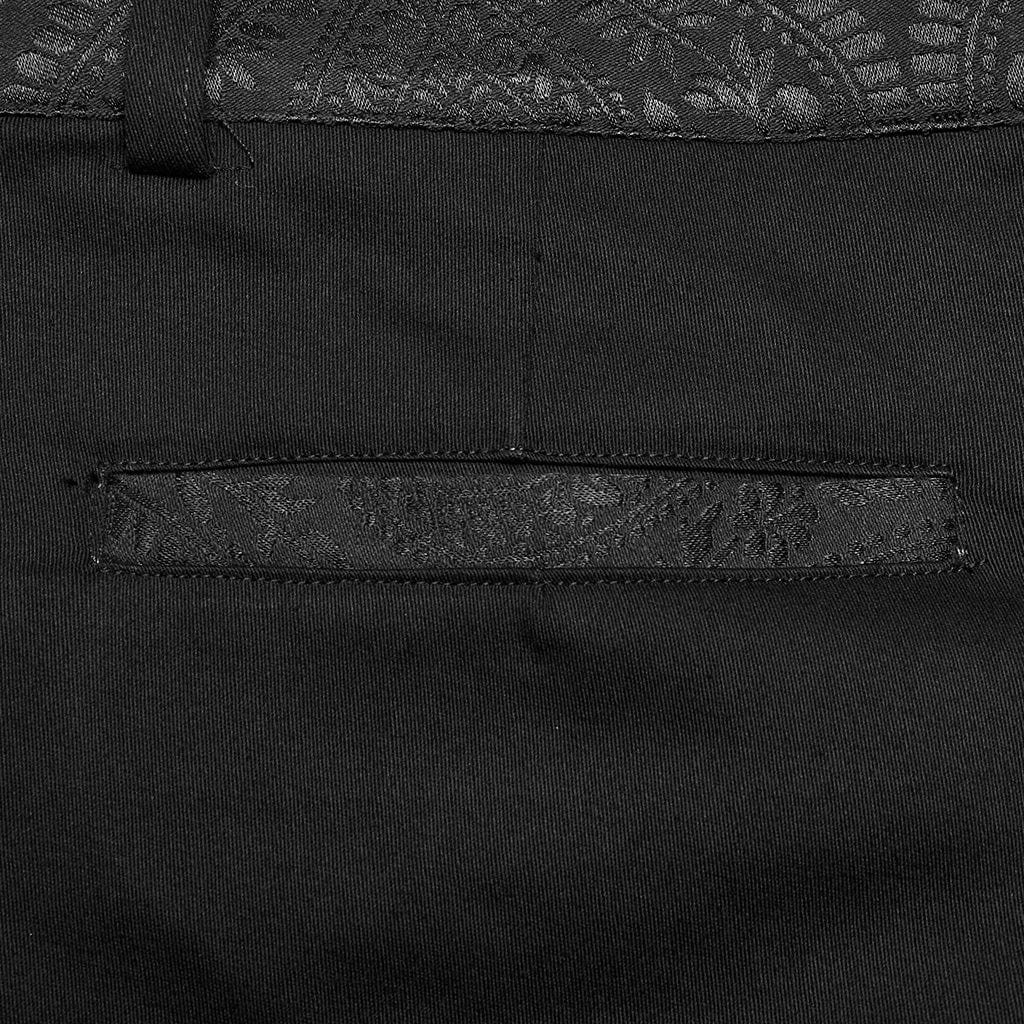 PUNK RAVE Herren Gothic Anzughose mit Frontreißverschluss