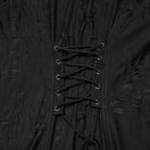 PUNK RAVE Men's Gothic Irregular Ripped Mesh Splice Hooded Coat