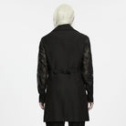 PUNK RAVE Men's Gothic Lace Applique Lapel Long Waistcoat