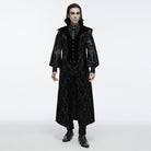 PUNK RAVE Men's Gothic Lace-up Floral Velvet Waistcoat