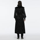 PUNK RAVE Men's Gothic Lace-up Floral Velvet Waistcoat