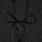 PUNK RAVE Men's Gothic Lace-up Pleated Collared Lantern Sleeve Shirt