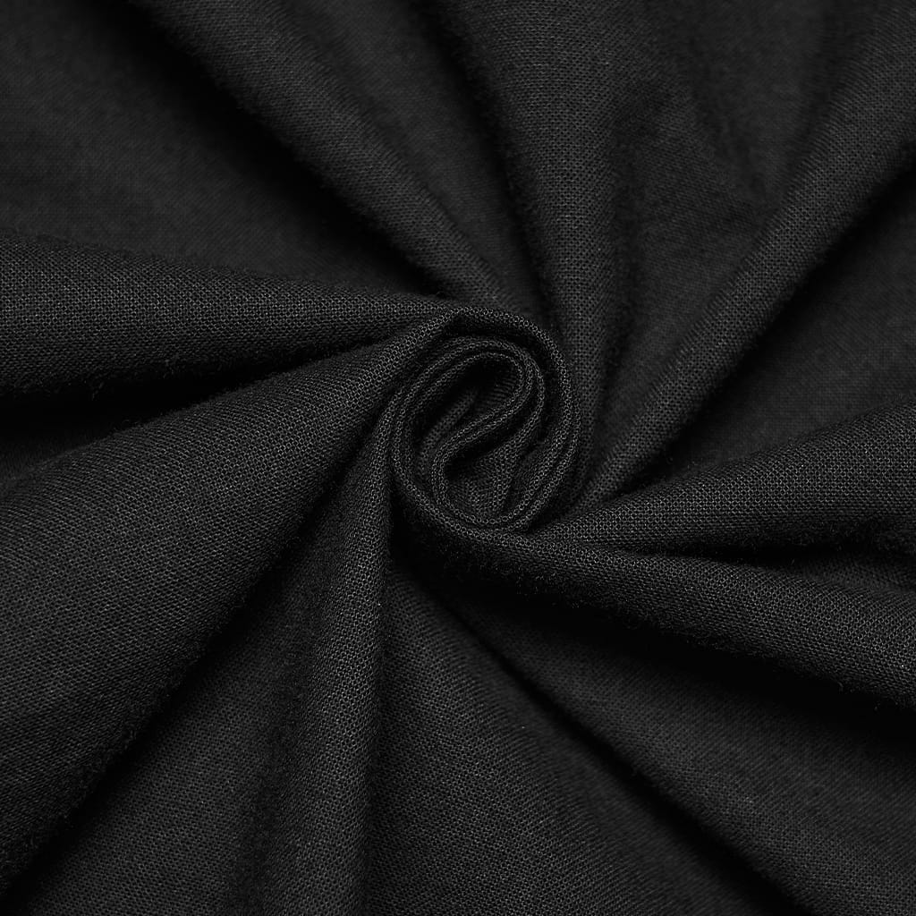Camisa gótica de manga obispo con volantes y cordones para hombre PUNK RAVE, color negro.