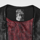 PUNK RAVE Men's Gothic Lapel Double-breasted Pointed Hem Waistcoat