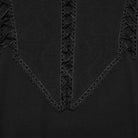PUNK RAVE Men's Gothic Mock Neck Back Zipper Long Sleeve Top