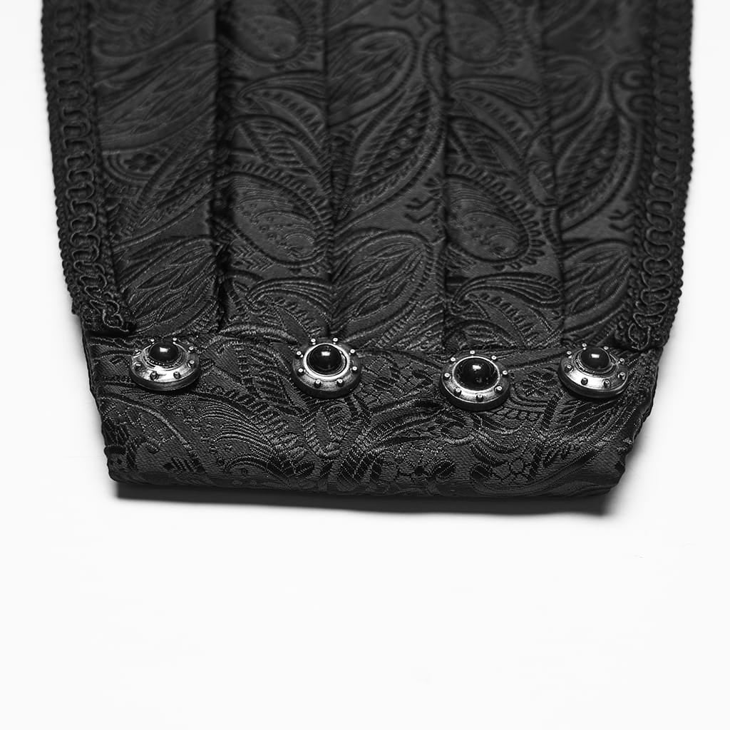 PUNK RAVE Men's Gothic Pleated Girdle
