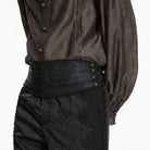 PUNK RAVE Men's Gothic Pleated Girdle