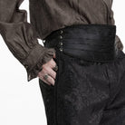 PUNK RAVE Men's Gothic Pleated Girdle