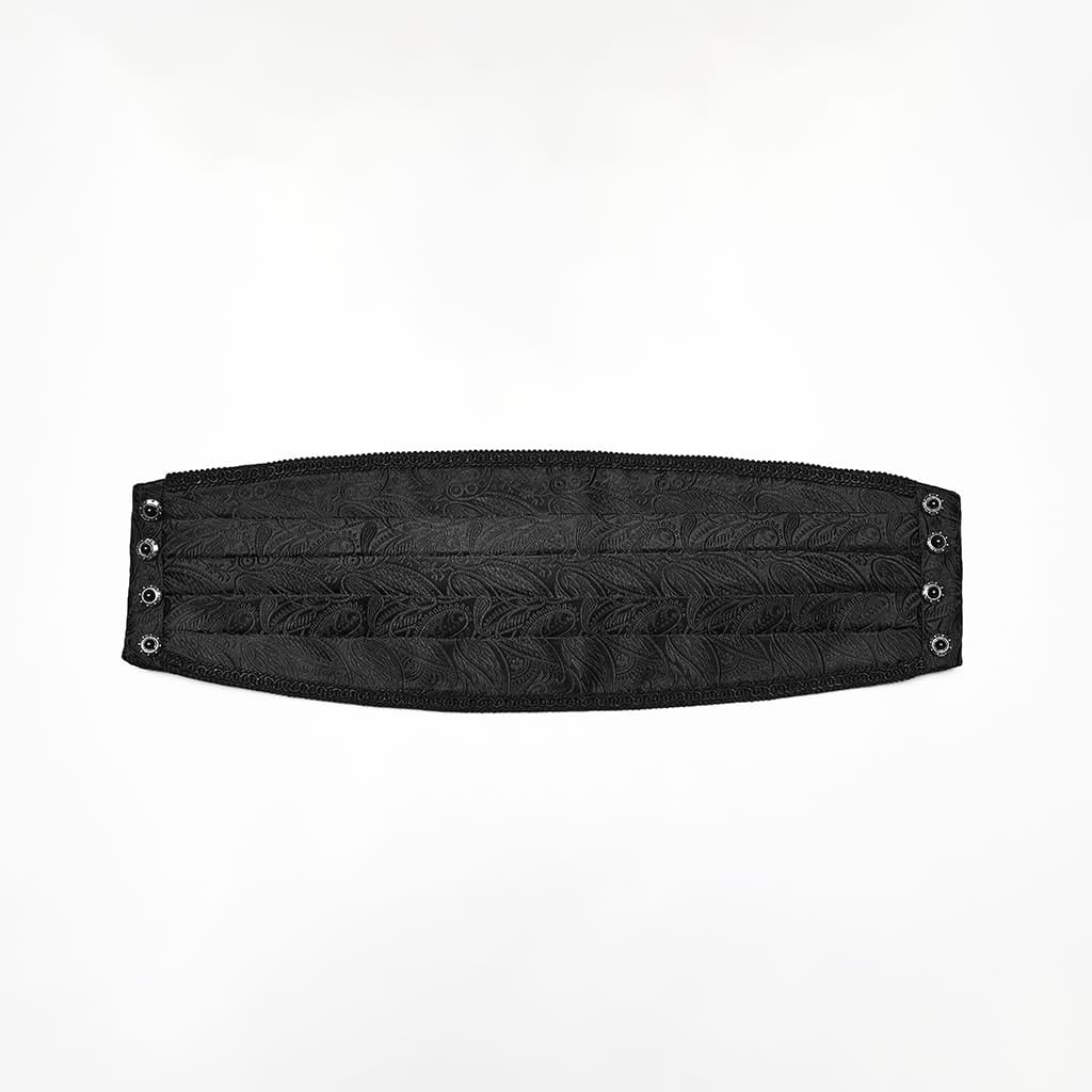 PUNK RAVE Men's Gothic Pleated Girdle