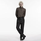 PUNK RAVE Men's Gothic Pleated Girdle