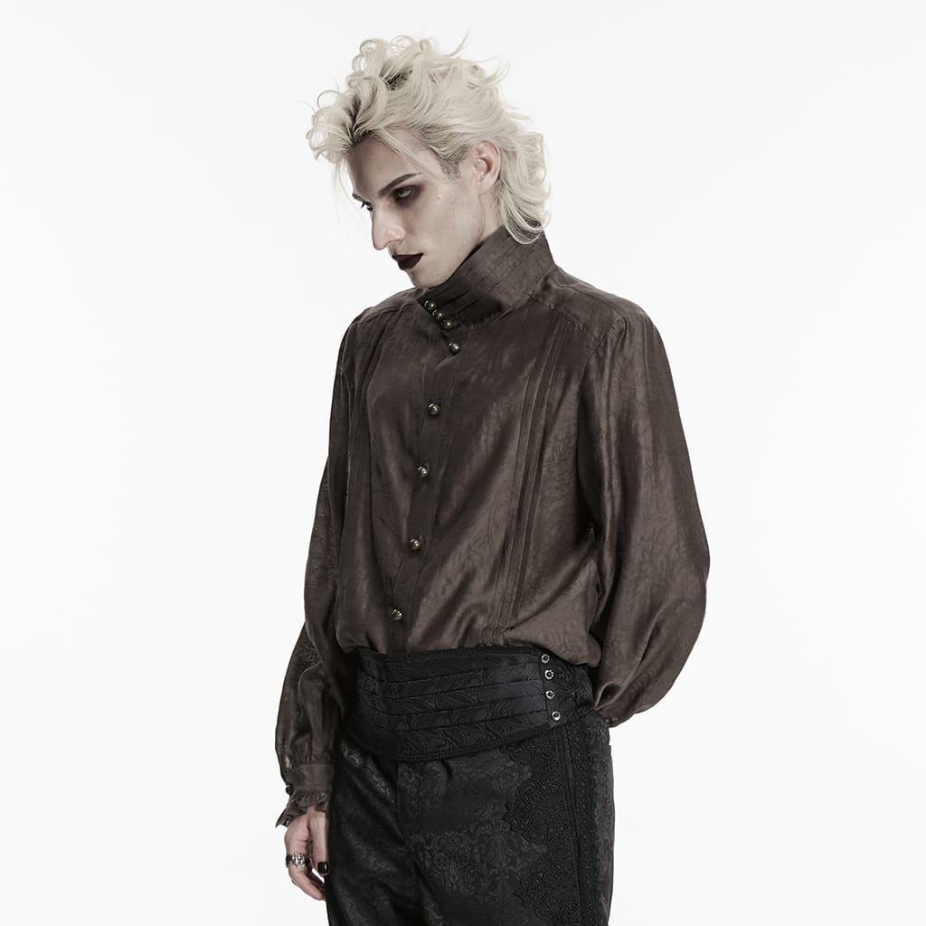 PUNK RAVE Men's Gothic Pleated Girdle