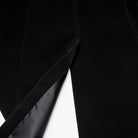 PUNK RAVE Men's Gothic Pleated Stand Collar Swallow-tailed Vest Black