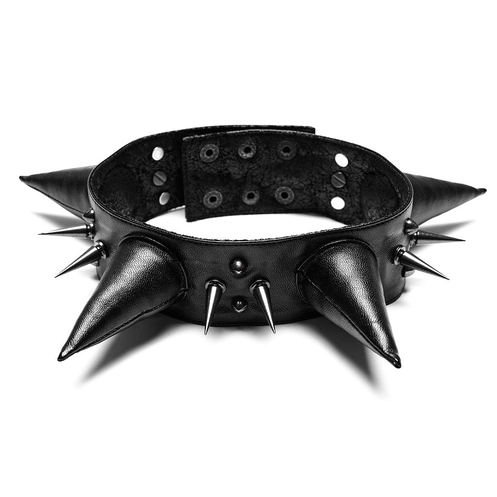 PUNK RAVE Men's Gothic Pointed Choker