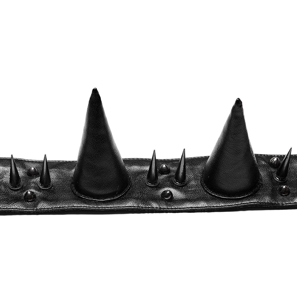 PUNK RAVE Men's Gothic Pointed Choker