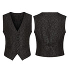 PUNK RAVE Men's Gothic Retro Jacquard Waistcoat