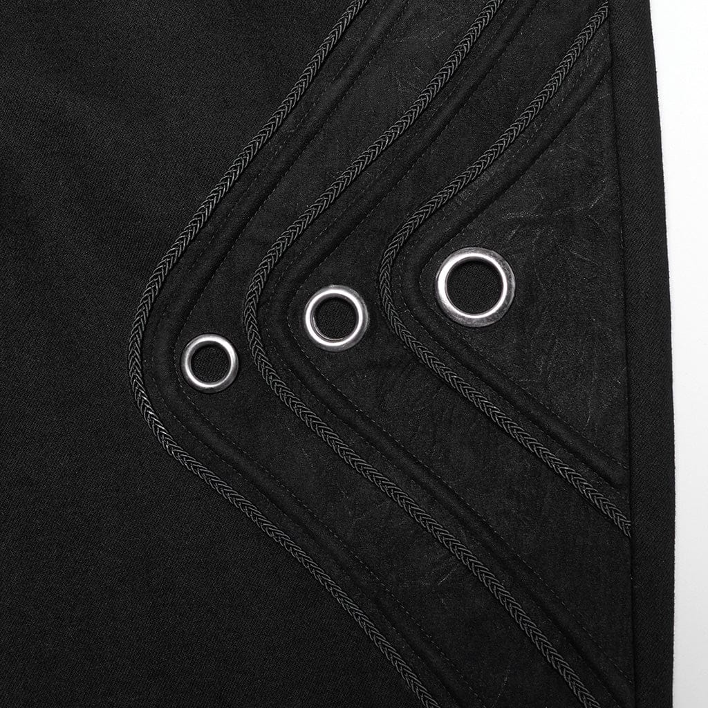 PUNK RAVE Men's Gothic Ring Skull Pants