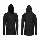 PUNK RAVE Men's Gothic Ripped Hooded Top