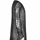 Punk Rave Men's Gothic Ripped Knitted Mesh Shirt
