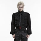 PUNK RAVE Men's Gothic Rose Chained Tie
