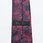 PUNK RAVE Men's Gothic Rose Crochet Tie Black Red