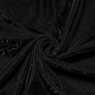 PUNK RAVE Men's Gothic Rose Embossed Lace-up Top Black