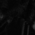 PUNK RAVE Men's Gothic Stand Collar Irregular Plush Splicing Cloak