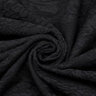 PUNK RAVE Men's Gothic Stand Collar Puff Sleeved Jacquard Shirt with Necktie