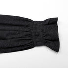 PUNK RAVE Men's Gothic Stand Collar Puff Sleeved Jacquard Shirt with Necktie