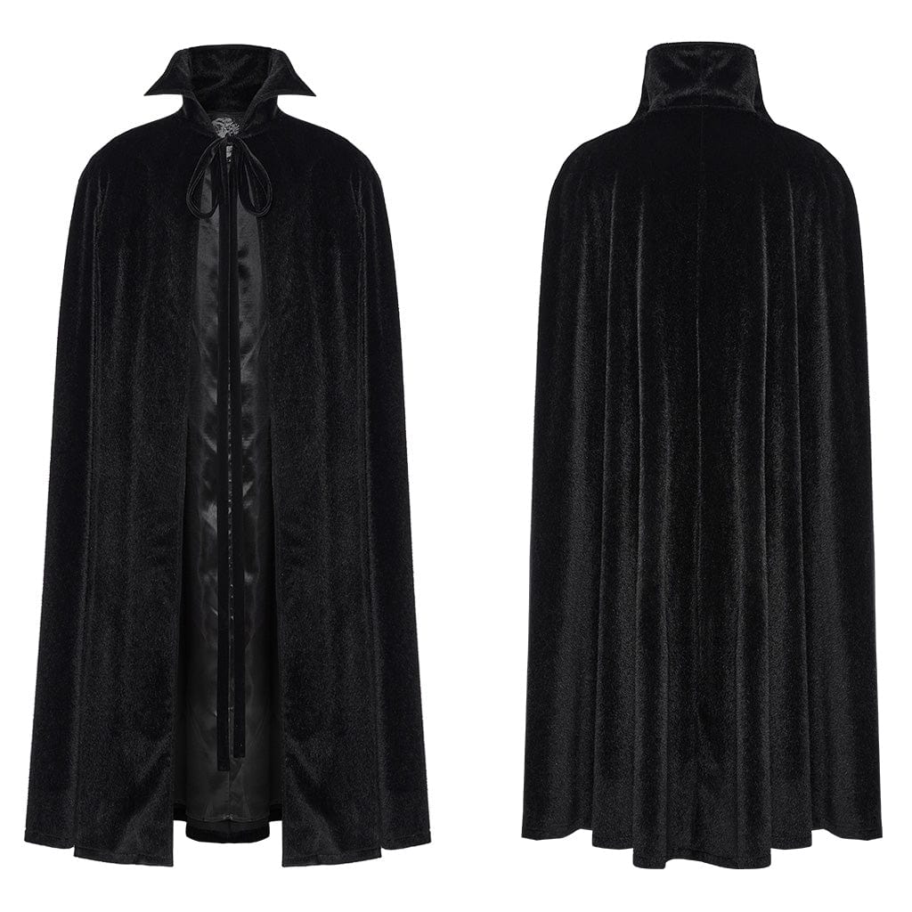 PUNK RAVE Men's Gothic Strap Bat Cloak