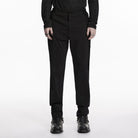PUNK RAVE Men's Gothic Strapped Minimalist Pants